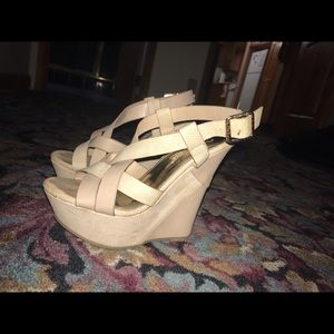 Beige Wedges